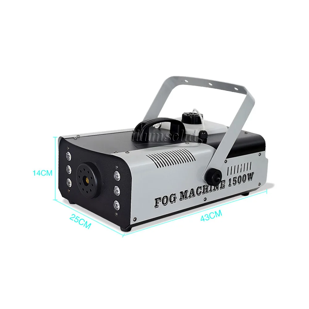 1500 Вт RGB 3в1 дымовая машина с дистанционным управлением противотуманная насос для