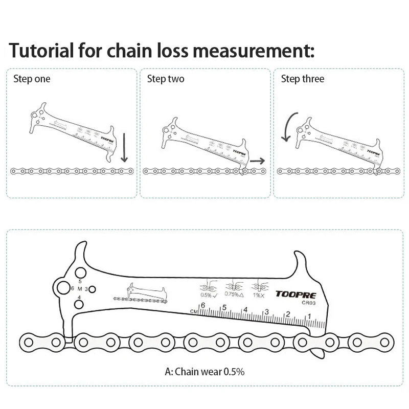 Mountain Bike Chain Measuring Ruler Wear Measuring Measuring Chain Ruler Caliper Inspection Portable Bicycle Repair Tool
Mountain Bike Chain Measuring Ruler Wear Measuring Measuring Chain Ruler Caliper Inspection Portable Bicycle Repair Tool