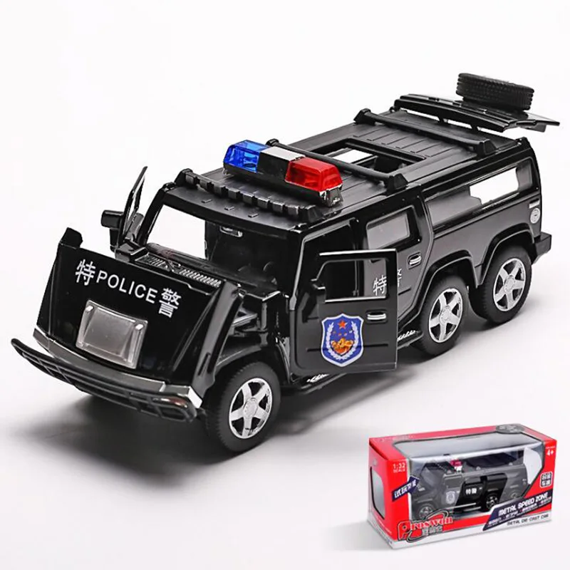 17CM 1:32 Scale Classic Armor Metal Alloy Police Hummer SUV Off Road Auto Car Toy Model Pull Back Diecast Vehicles Childr Gift
17CM 1:32 Scale Classic Armor Metal Alloy Police Hummer SUV Off Road Auto Car Toy Model Pull Back Diecast Vehicles Childr Gift