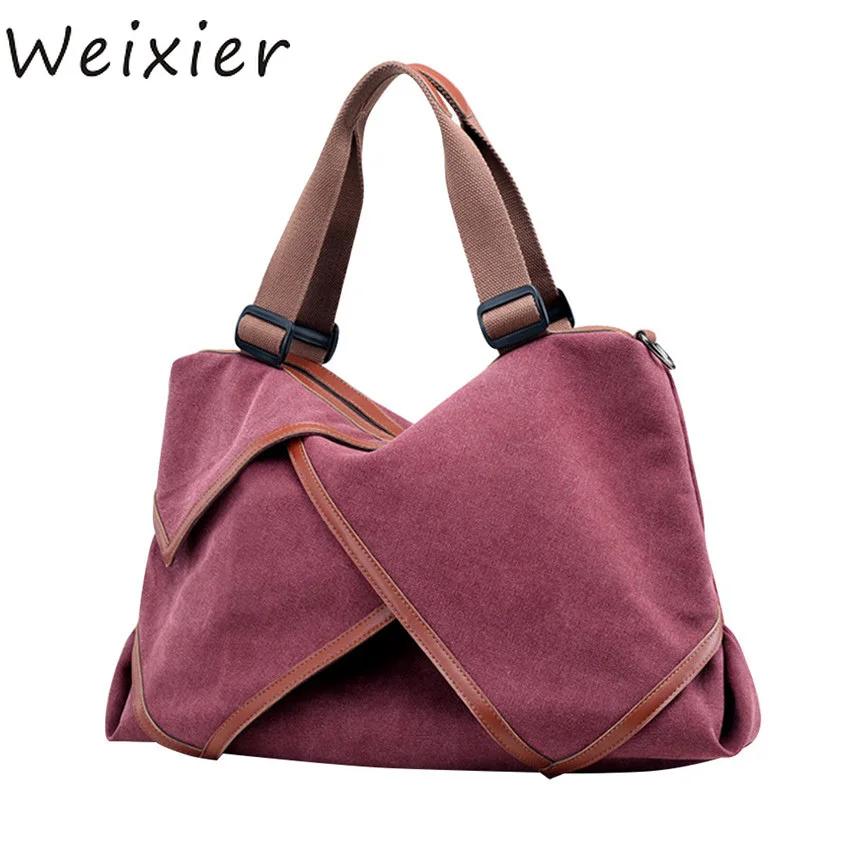 WEIXIER 2019 Canvas Handbag Women Famous Designer Hobos Bag Patchwork Criss-Cross Lady Large Capacity Shoulder Bag Female ZK-14
WEIXIER 2019 Canvas Handbag Women Famous Designer Hobos Bag Patchwork Criss-Cross Lady Large Capacity Shoulder Bag Female ZK-14