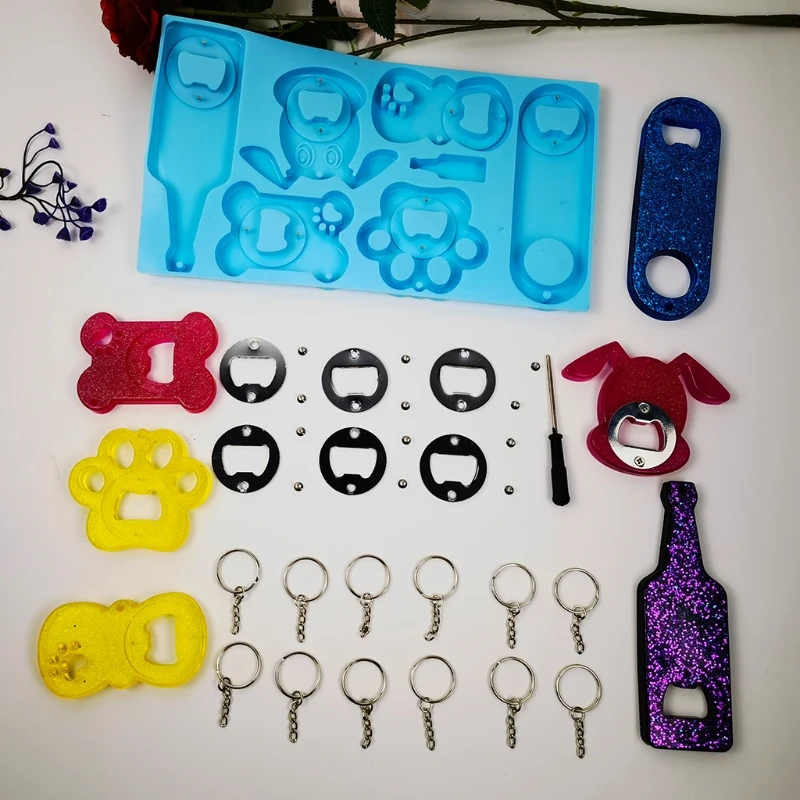 Bottle Opener Resin Mold Kit Epoxy Resin Jewelry Casting Mold Suitable for Wine Bottle Opener Diy Craft Production
Bottle Opener Resin Mold Kit Epoxy Resin Jewelry Casting Mold Suitable for Wine Bottle Opener Diy Craft Production