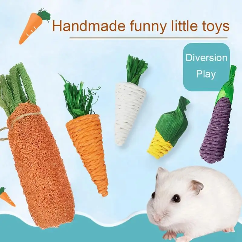 3 PCS Small Hamster Chew Toys Creative Straw Woven Rabbit Squirrel Bite Resistant Cleaning Tooth Toys Guinea Pig Rats Molar Toy
3 PCS Small Hamster Chew Toys Creative Straw Woven Rabbit Squirrel Bite Resistant Cleaning Tooth Toys Guinea Pig Rats Molar Toy