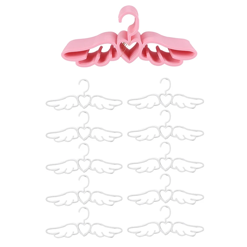 30 Pcs Design Fly Angel Plastic Clothes Shirt Hanger, Cute Pretty Loving Heart Scarf Underwear Hanger Rack, White & Pink
30 Pcs Design Fly Angel Plastic Clothes Shirt Hanger, Cute Pretty Loving Heart Scarf Underwear Hanger Rack, White & Pink
