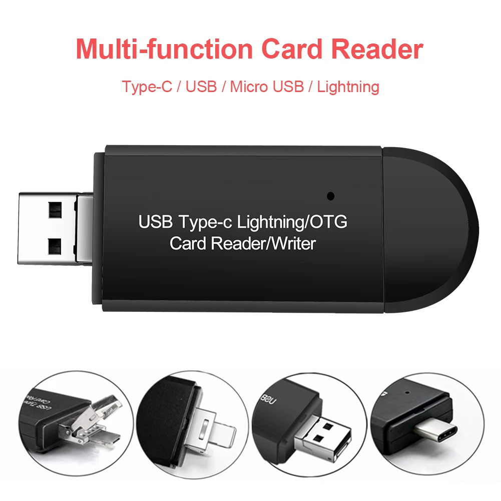 

2 in 1/3 in 1USB 2.0 OTG Micro TF SD Card Reader High-speed Flash Drive Smart Memory Card Adapter for Android Computer Laptop