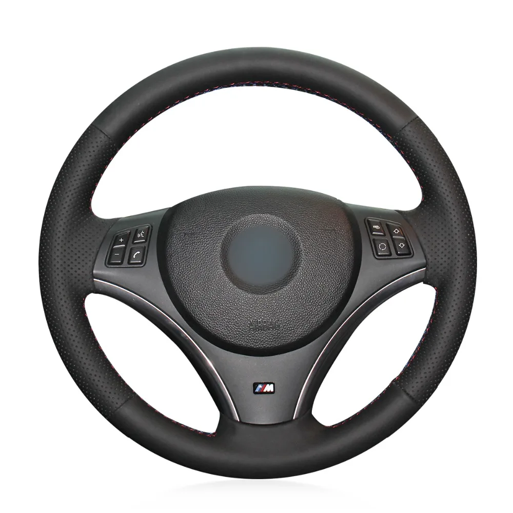 Hand-stitched Black Genuine Leather Anti-slip Soft Car Steering Wheel Cover for BMW E90 320i 325i 330i 335i E87 120i 120d
Hand-stitched Black Genuine Leather Anti-slip Soft Car Steering Wheel Cover for BMW E90 320i 325i 330i 335i E87 120i 120d