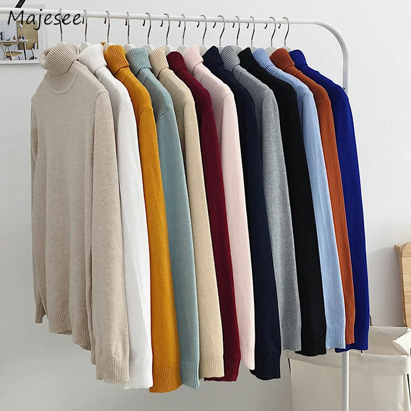 Turtleneck Pullovers Men Solid Couples All-match Fashion Simple Sweaters Korean Style Streetwear Loose Ins Fall plus size M-3XL
Turtleneck Pullovers Men Solid Couples All-match Fashion Simple Sweaters Korean Style Streetwear Loose Ins Fall plus size M-3XL