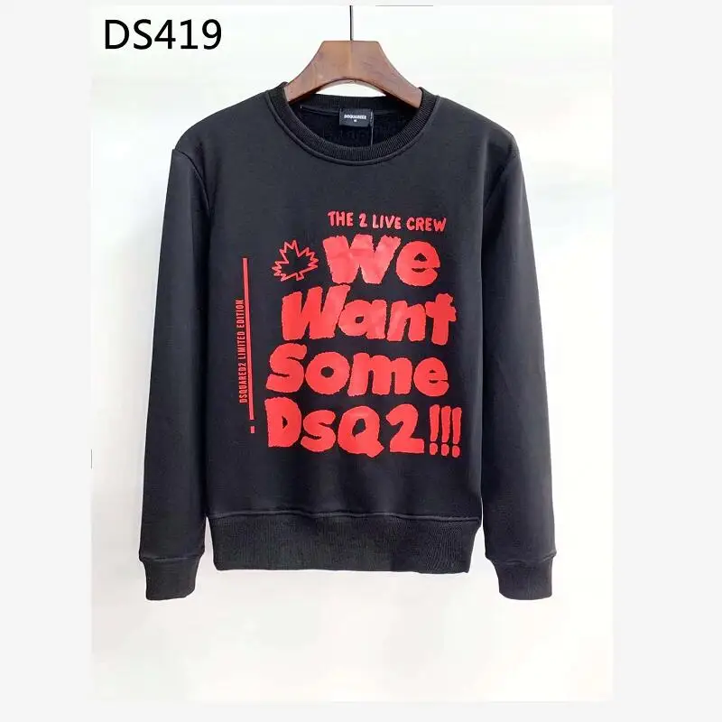 2022 Men's/Women's Dsquared2 Black Colour Round Neck Cotton Red Letter Printed Long Sleeve Sweatshirt Casual Clothing Streetwear
2022 Men's/Women's Dsquared2 Black Colour Round Neck Cotton Red Letter Printed Long Sleeve Sweatshirt Casual Clothing Streetwear