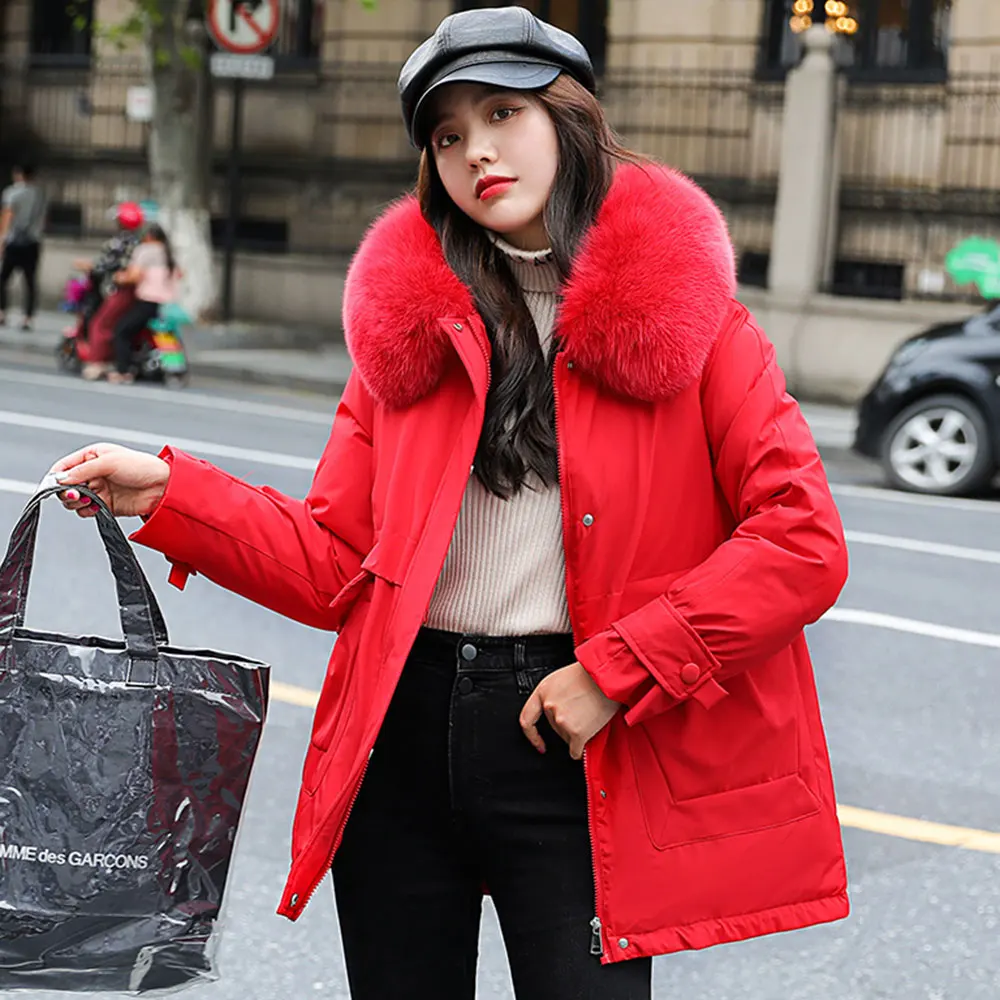 FMFSSOM 2020 Autumn Winte Jacket Women Large Fur Collar Fashion Solid Hooded Parkas Warm Thickness Padded Outwear
FMFSSOM 2020 Autumn Winte Jacket Women Large Fur Collar Fashion Solid Hooded Parkas Warm Thickness Padded Outwear