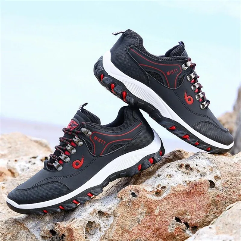 Spring and Autumn Man Sports Shoes Casual Wearable Hiking Sneakers Male Non-slip Running Quality Leather Shoes Large size 44
Spring and Autumn Man Sports Shoes Casual Wearable Hiking Sneakers Male Non-slip Running Quality Leather Shoes Large size 44
