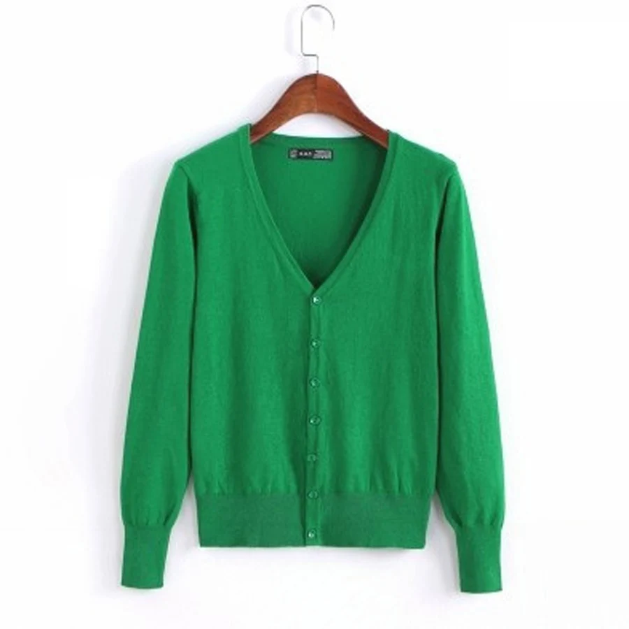 Knitted cardigans spring autumn cardigan women casual long sleeve tops V neck solid women sweater coat
Knitted cardigans spring autumn cardigan women casual long sleeve tops V neck solid women sweater coat