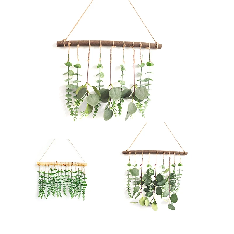 Artificial Eucalyptus Wall Hanging Decor-Fake Eucalyptus Leaves Greenery Farmhouse Rustic Wall Hanging for Wedding
Artificial Eucalyptus Wall Hanging Decor-Fake Eucalyptus Leaves Greenery Farmhouse Rustic Wall Hanging for Wedding