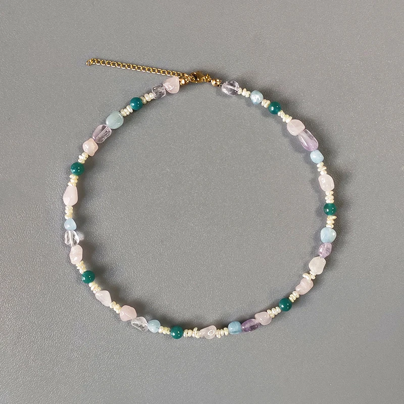 Ожерелье из пресноводного жемчуга с натуральным камнем неправильной формы в винтажном стиле, модная цепочка до ключиц в европейском и амер...
Ожерелье из пресноводного жемчуга с натуральным камнем неправильной формы в винтажном стиле, модная цепочка до ключиц в европейском и амер...