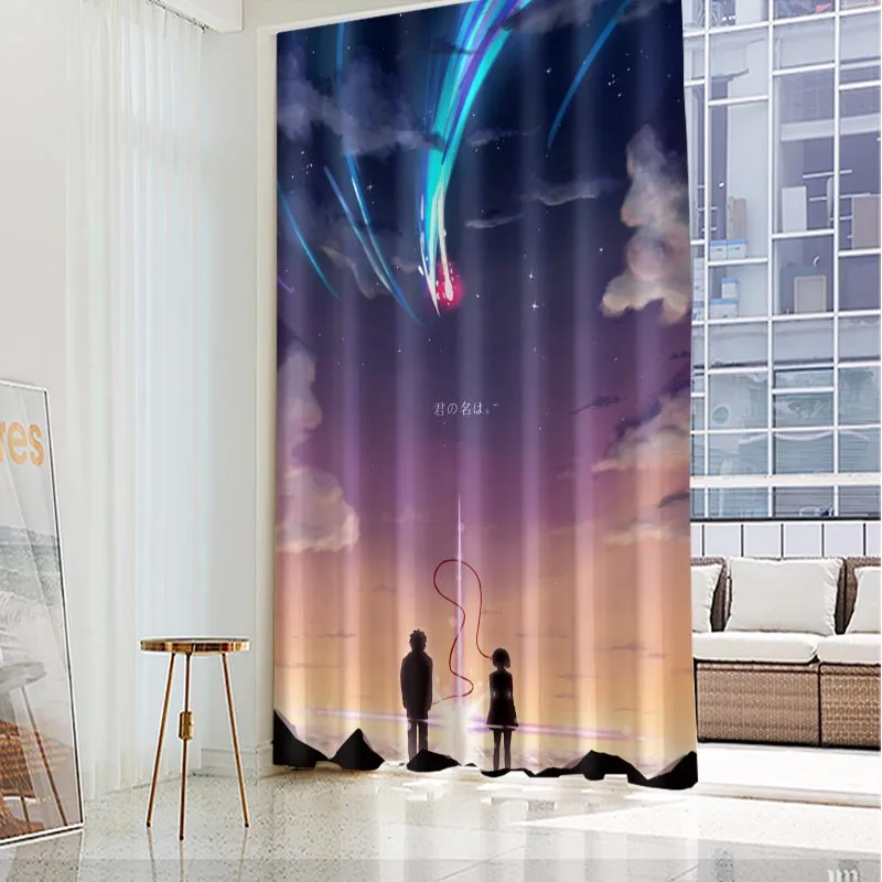 Your Name Anime Windows Curtain Cartoon Style Nylon Fabric For Bedroom Decoration 160x280cm,180x280cm Customizable Size Curtain
Your Name Anime Windows Curtain Cartoon Style Nylon Fabric For Bedroom Decoration 160x280cm,180x280cm Customizable Size Curtain