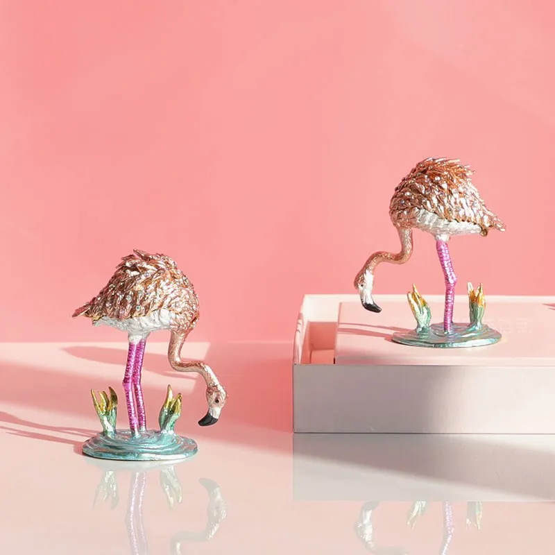 HOSENG Pink Exquisite Flamingo Jewelry Storage Enamel Alloy Box Elegant Rig Necklace Case Birthday Gift HS_683
HOSENG Pink Exquisite Flamingo Jewelry Storage Enamel Alloy Box Elegant Rig Necklace Case Birthday Gift HS_683