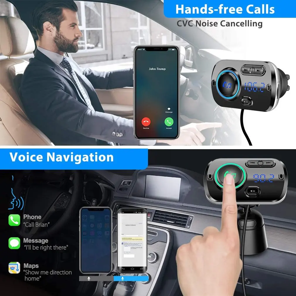 Wireless 5.0 Colorful Atmosphere Light QC3.0 Smart Fast Charging Car Wireless Mp3 With Automatic Power-off Memory Function
Wireless 5.0 Colorful Atmosphere Light QC3.0 Smart Fast Charging Car Wireless Mp3 With Automatic Power-off Memory Function