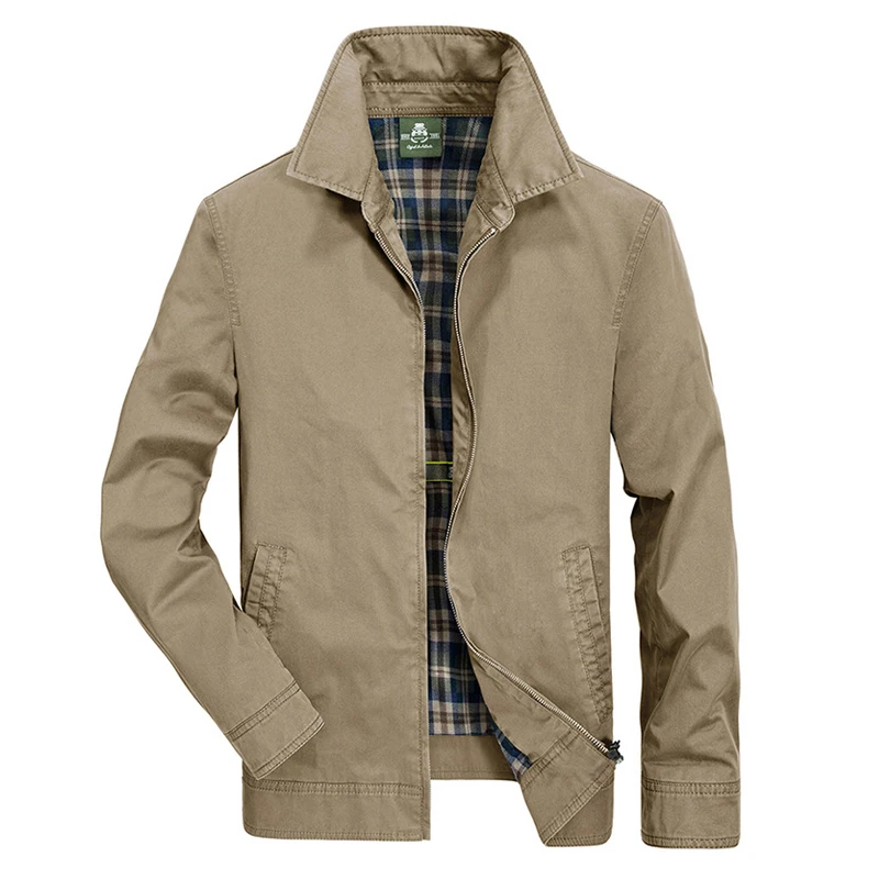 Autumn Mens Jackets And Coats Military Jacket Casual Cotton Turn Down Collar Coat Male Plus Size 4XL Windbreaker Mens Jacket
Autumn Mens Jackets And Coats Military Jacket Casual Cotton Turn Down Collar Coat Male Plus Size 4XL Windbreaker Mens Jacket