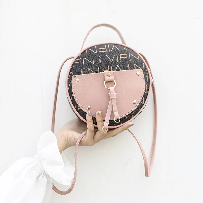 Small round Bag Female 2020 New Korean Fashion Handbag All-match Contrasting Color Shoulder/Crossbody Bag Phone Coin Purse #20
Small round Bag Female 2020 New Korean Fashion Handbag All-match Contrasting Color Shoulder/Crossbody Bag Phone Coin Purse #20