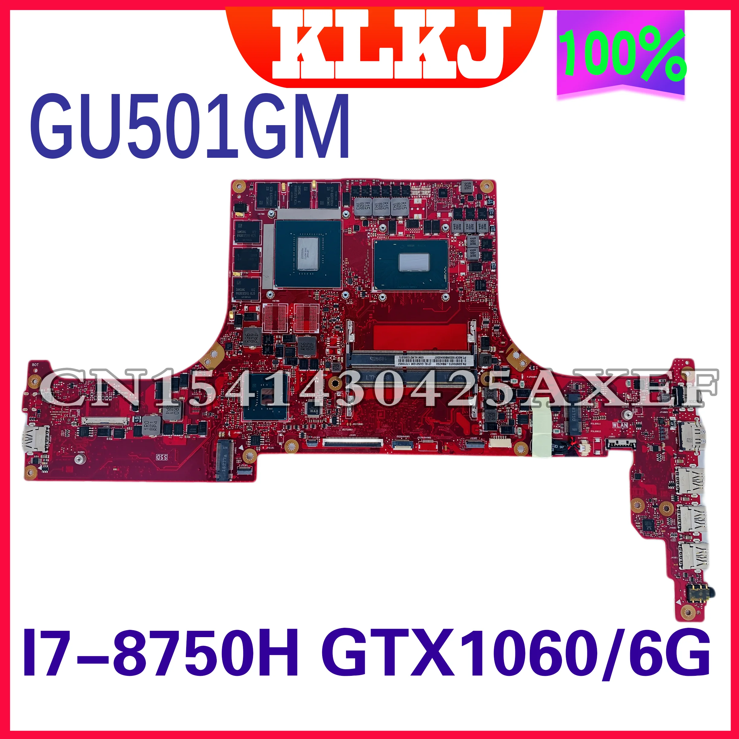 Материнская плата Dinzi GU501GM для ноутбука ASUS ROG GU501G GM501GS GM501G GU501 оригинальная