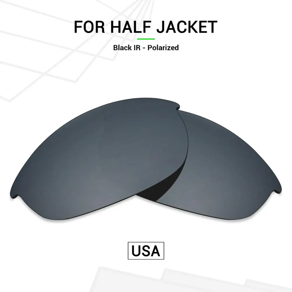 Mryok POLARIZED Replacement Lenses (from USA) for Oakley Half Jacket Sunglasses Black Chrome
Mryok POLARIZED Replacement Lenses (from USA) for Oakley Half Jacket Sunglasses Black Chrome