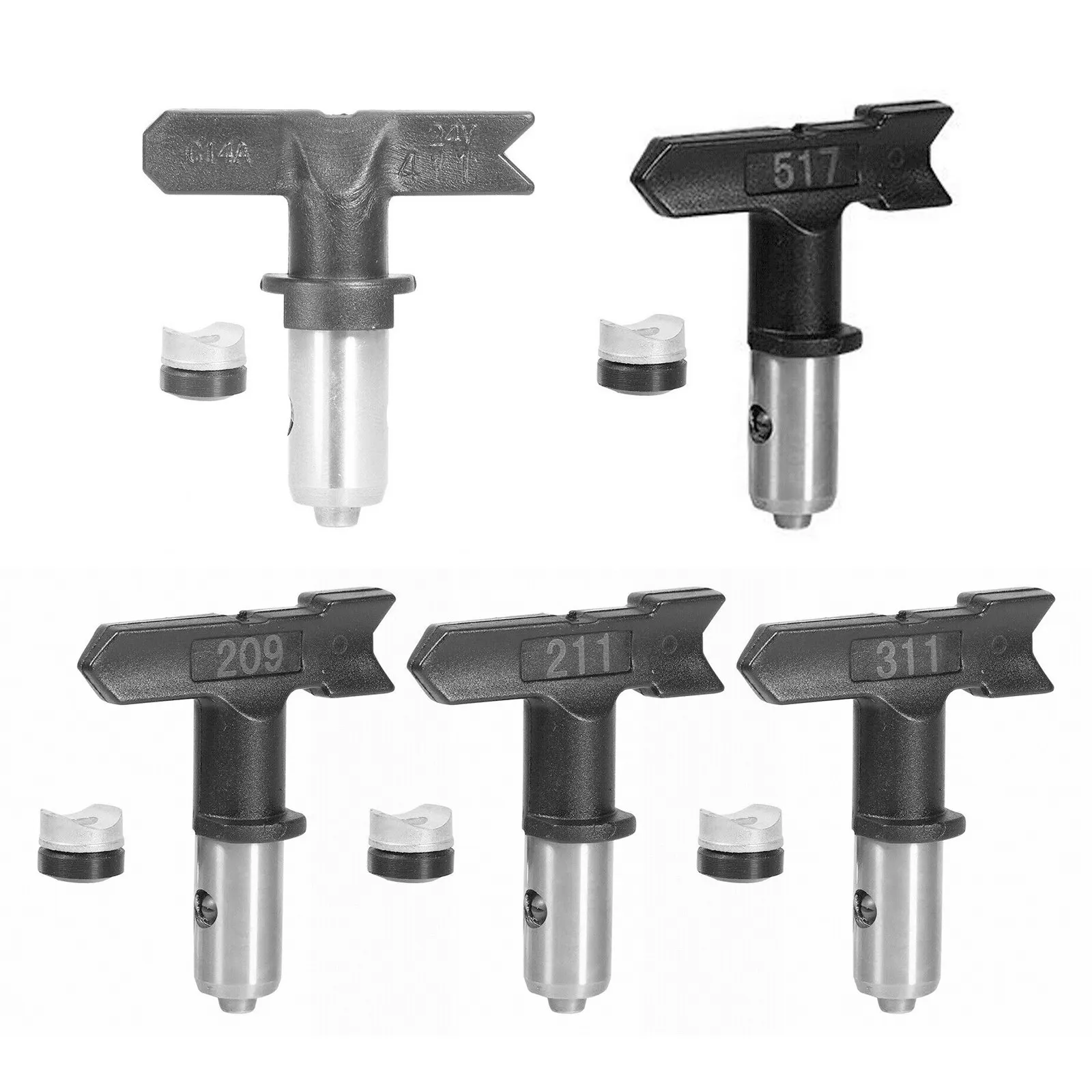 Stainless Steel Paint Spray Gun Tip for Airless Gun Paint Sprayer Airless Sprayer Head 209/211/311/411/517 Construction Tools
Stainless Steel Paint Spray Gun Tip for Airless Gun Paint Sprayer Airless Sprayer Head 209/211/311/411/517 Construction Tools