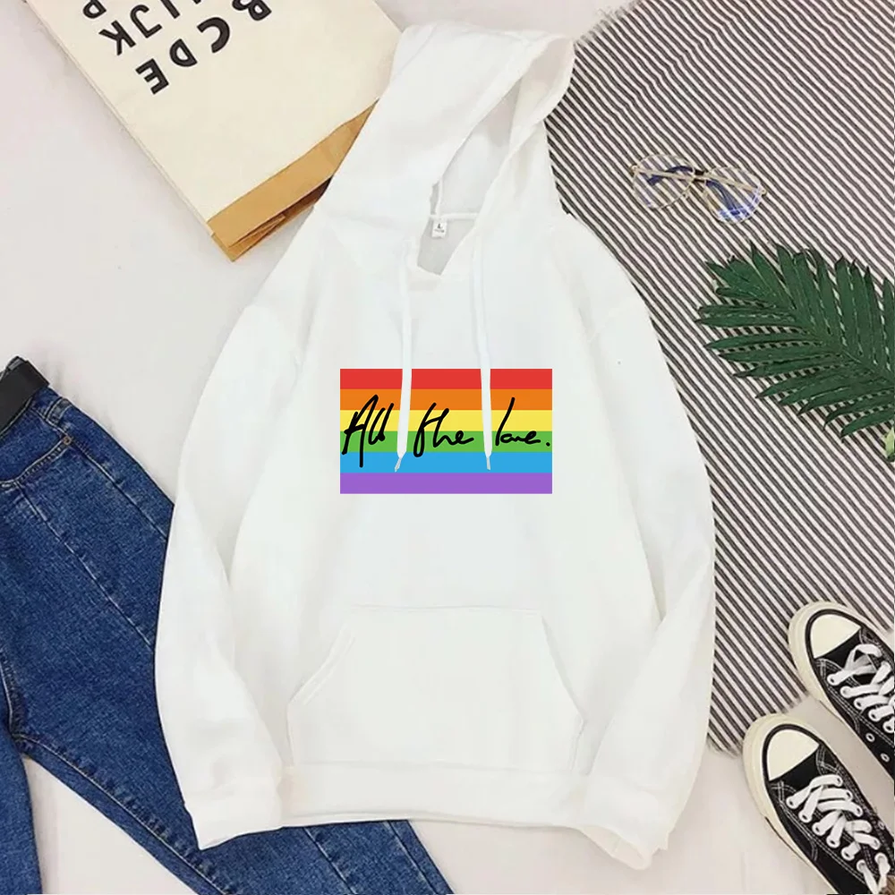 All The Love Pride Flag Hoodies Women Pink Harry Styles Sweatshirt Women 2020 Festival Clothing Letter Pullovers Full Clothes
All The Love Pride Flag Hoodies Women Pink Harry Styles Sweatshirt Women 2020 Festival Clothing Letter Pullovers Full Clothes