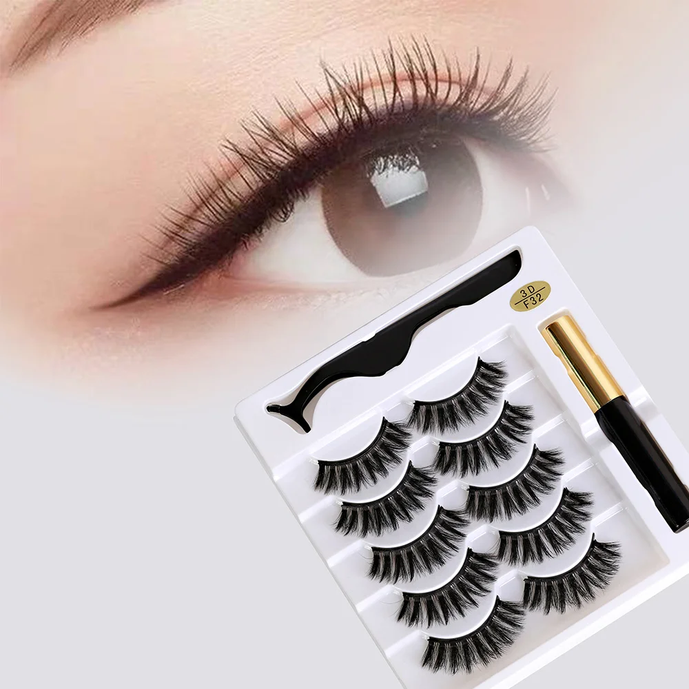 5 Pairs 3D Magnetic False Eyelashes Set Natural Mink Eye Lashes With Liquid Eyeliner Tweezers False Eyelash Faux Cils Wholesales
5 Pairs 3D Magnetic False Eyelashes Set Natural Mink Eye Lashes With Liquid Eyeliner Tweezers False Eyelash Faux Cils Wholesales