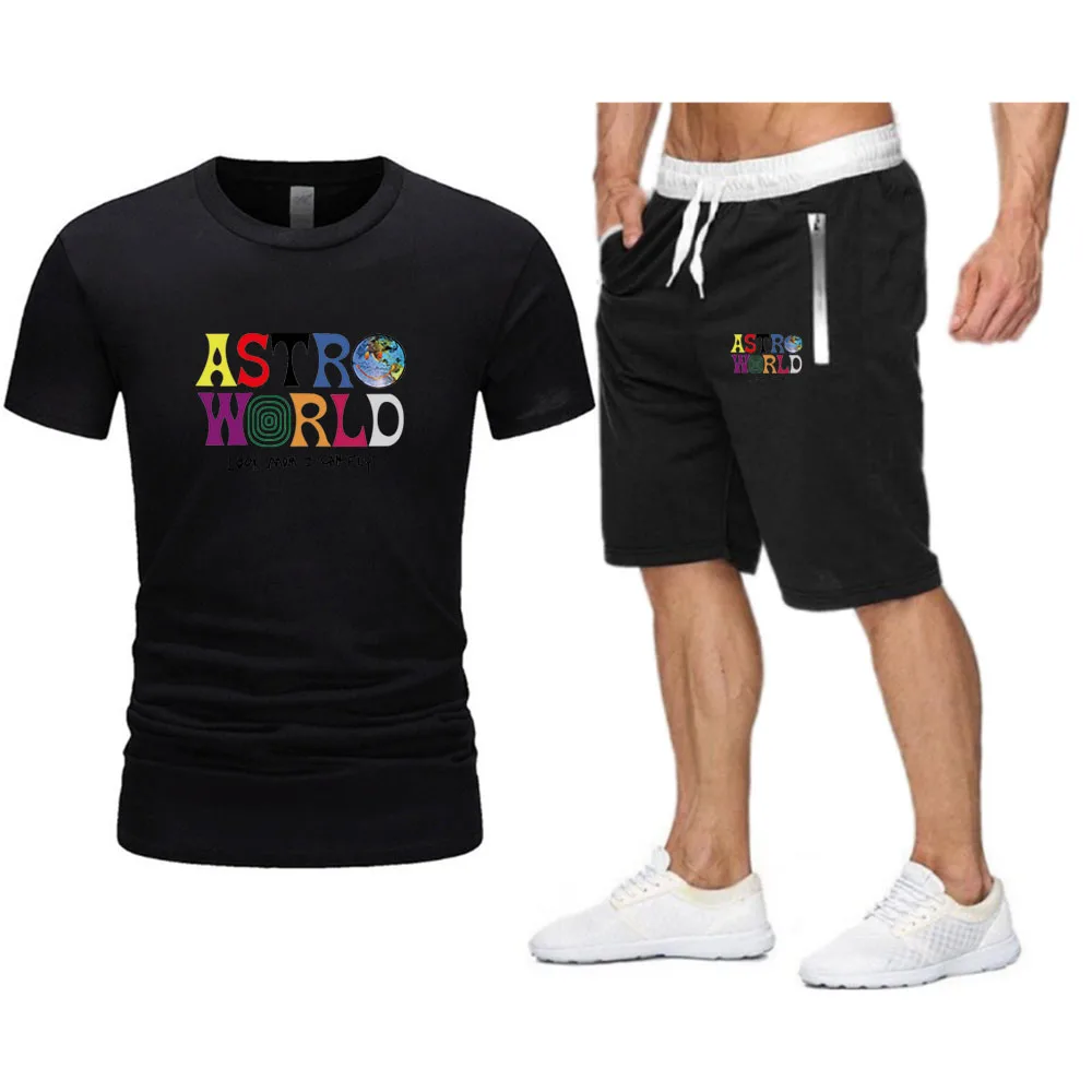 Summer new men's T-shirt suit men's sportswear suit basketball sports fitness letters printed short sleeve + men's Sui Harajuku
Summer new men's T-shirt suit men's sportswear suit basketball sports fitness letters printed short sleeve + men's Sui Harajuku