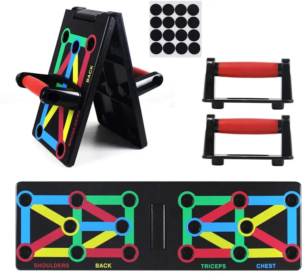

Push Up Rack Board Fitness System Multifunctional Exercise Stands for Home Workout, Muscle Strength Training Bodybuilding
