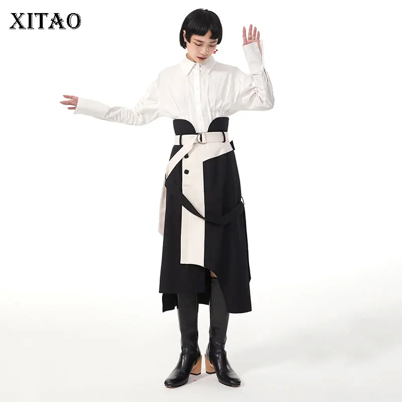 XITAO Asymmetrical Patchwork Bandage Skirt Fashion Contrast Color Personality Street Trendy All-match Women Skirt GWJ0836
XITAO Asymmetrical Patchwork Bandage Skirt Fashion Contrast Color Personality Street Trendy All-match Women Skirt GWJ0836
