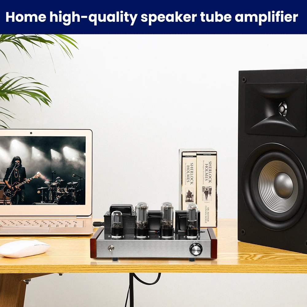 AIYIMA аудио 6P8P 6H9C ламповый HiFi усилитель 7Wx2 класс A вакуумный мощности Стерео