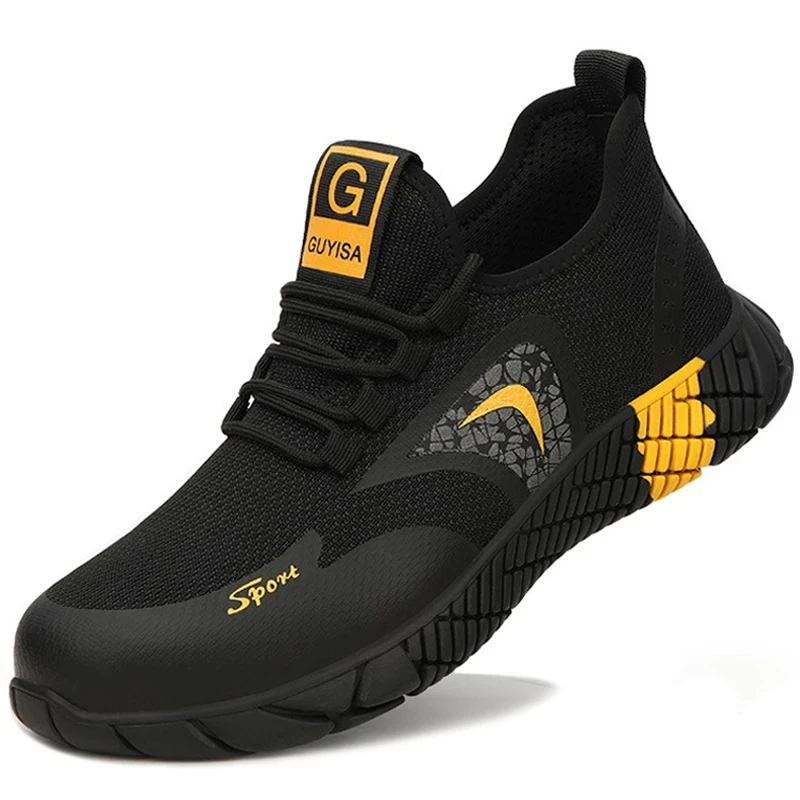 Summer Men's Work Boots Safety Shoes Steel Toe Lightweight Breathable Hiking Sports Shoes Men's Construction Shoes
Summer Men's Work Boots Safety Shoes Steel Toe Lightweight Breathable Hiking Sports Shoes Men's Construction Shoes