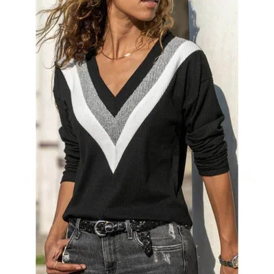 Loose Knitted Sweater Women Jumpers Long Sleeve sexy Tops Jackets Woman pullovers 2020 Autumn Blazers V-neck cloth coat
Loose Knitted Sweater Women Jumpers Long Sleeve sexy Tops Jackets Woman pullovers 2020 Autumn Blazers V-neck cloth coat