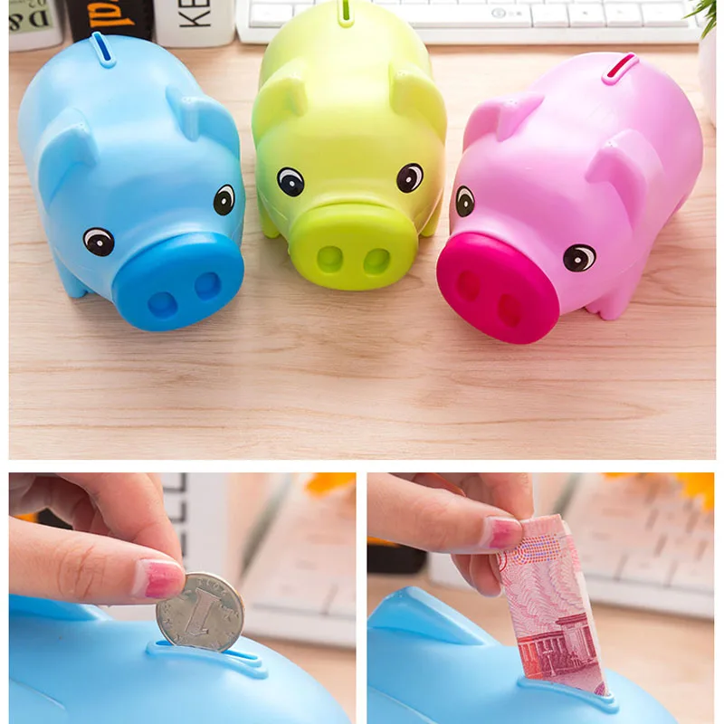 Piggy Bank Piggy Bank Pig-shaped Piggy Bank Paper Money Coin Money Box Storage Box Creative Decoration Children's Toy Change Box 
Piggy Bank Piggy Bank Pig-shaped Piggy Bank Paper Money Coin Money Box Storage Box Creative Decoration Children's Toy Change Box