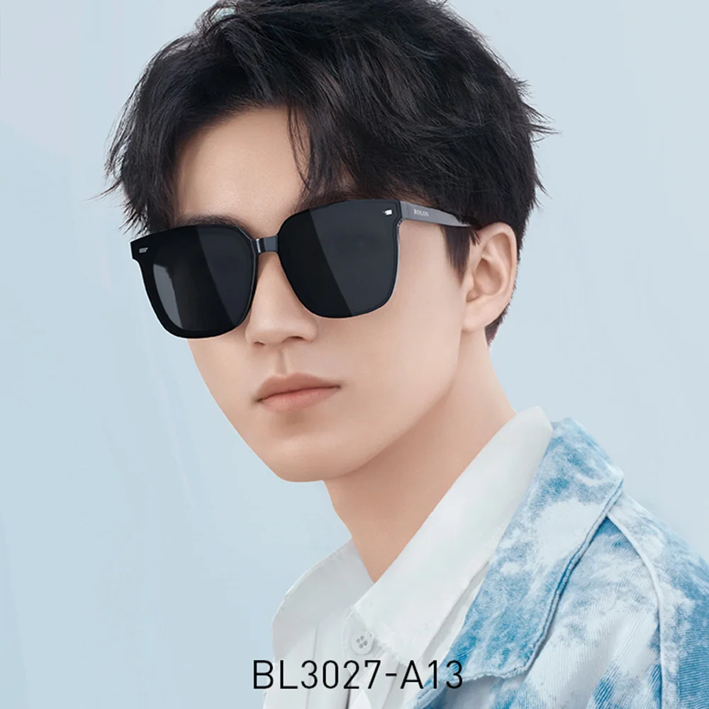 

BOLON 2021 NEW Men Square Black Sunglasses Premium Quality Polarized Dark Sunglasses BL3027&BL3037 ( 2 size available)