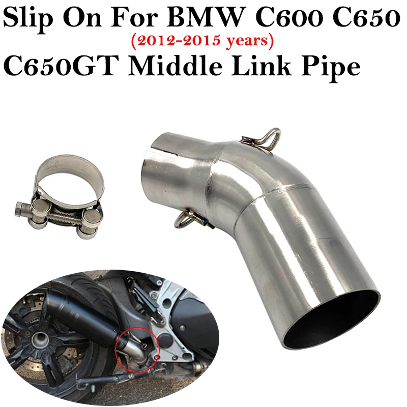 Slip-On For BMW C600 C650GT C650 GT 2012 - 2015 Motorcycle Exhaust Escape muffler Middle Link Pipe Connector Muffler Reserve Cat
Slip-On For BMW C600 C650GT C650 GT 2012 - 2015 Motorcycle Exhaust Escape muffler Middle Link Pipe Connector Muffler Reserve Cat