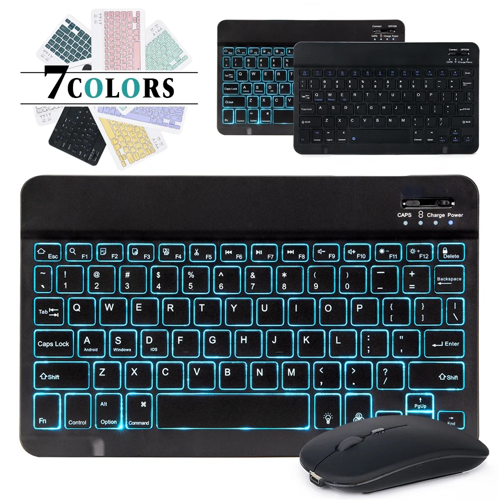 English Keyboard With Backlight OR No RGB Keyboard Bluetooth-compatible Suitable For Ipad Tablets, Laptops PC Xiaomi 
English Keyboard With Backlight OR No RGB Keyboard Bluetooth-compatible Suitable For Ipad Tablets, Laptops PC Xiaomi