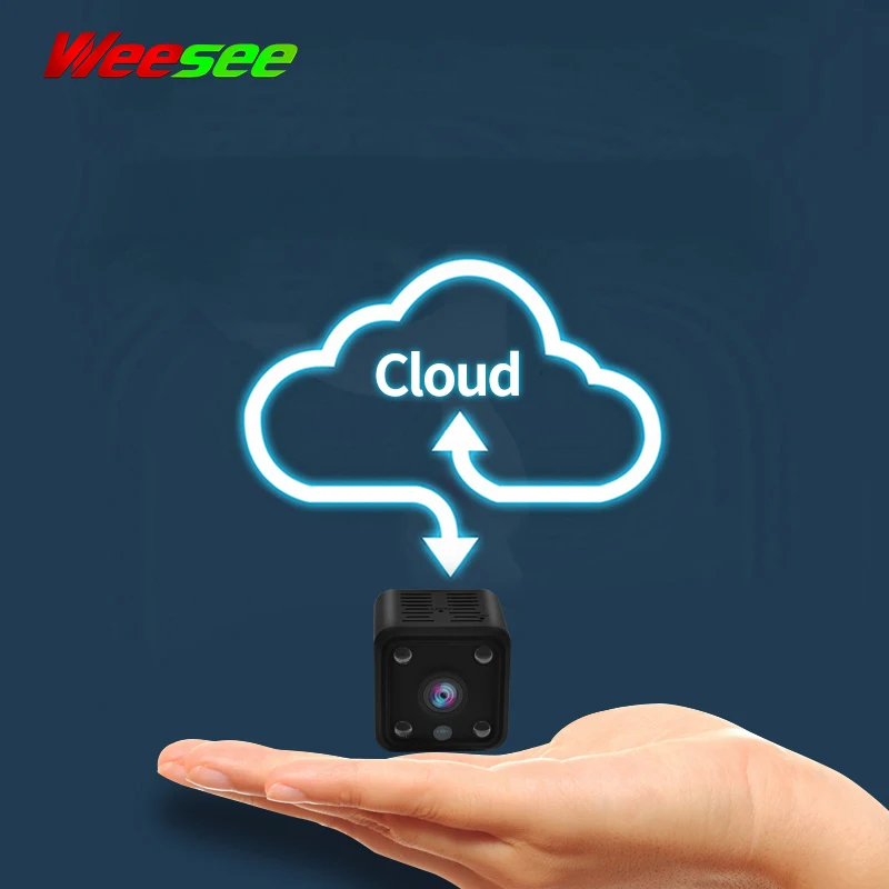 Weesee 720 P/1080 P Microshare Мини wifi батарея умная IP домашняя камера безопасности ширина