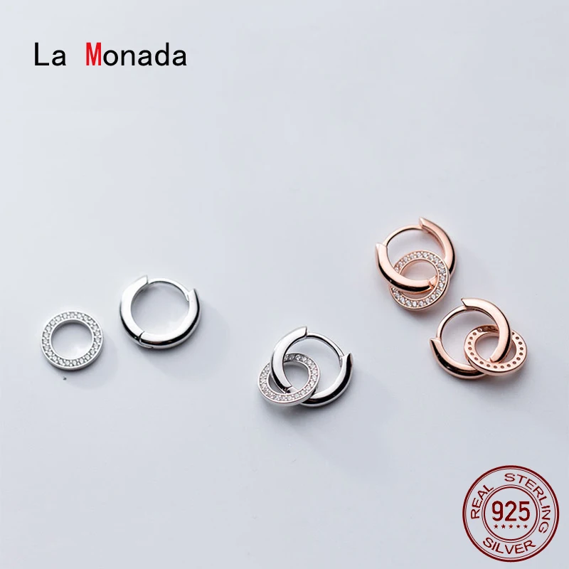 La Monada Small Silver Hoop Earrings Korean Interlock Silver 925 Earrings For Women Beautiful 925 Sterling Silver Earrings Woman
La Monada Small Silver Hoop Earrings Korean Interlock Silver 925 Earrings For Women Beautiful 925 Sterling Silver Earrings Woman