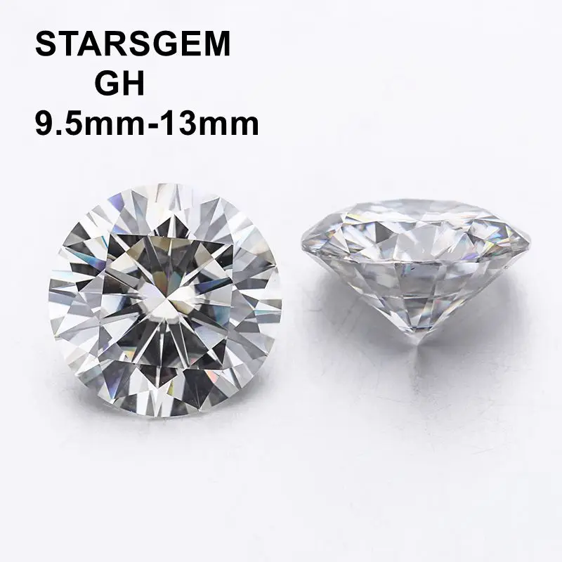 GH White Color 13.0Mm 8.0 Carats Round Brilliant Moissanites Loose Stones For Ring Making
GH White Color 13.0Mm 8.0 Carats Round Brilliant Moissanites Loose Stones For Ring Making