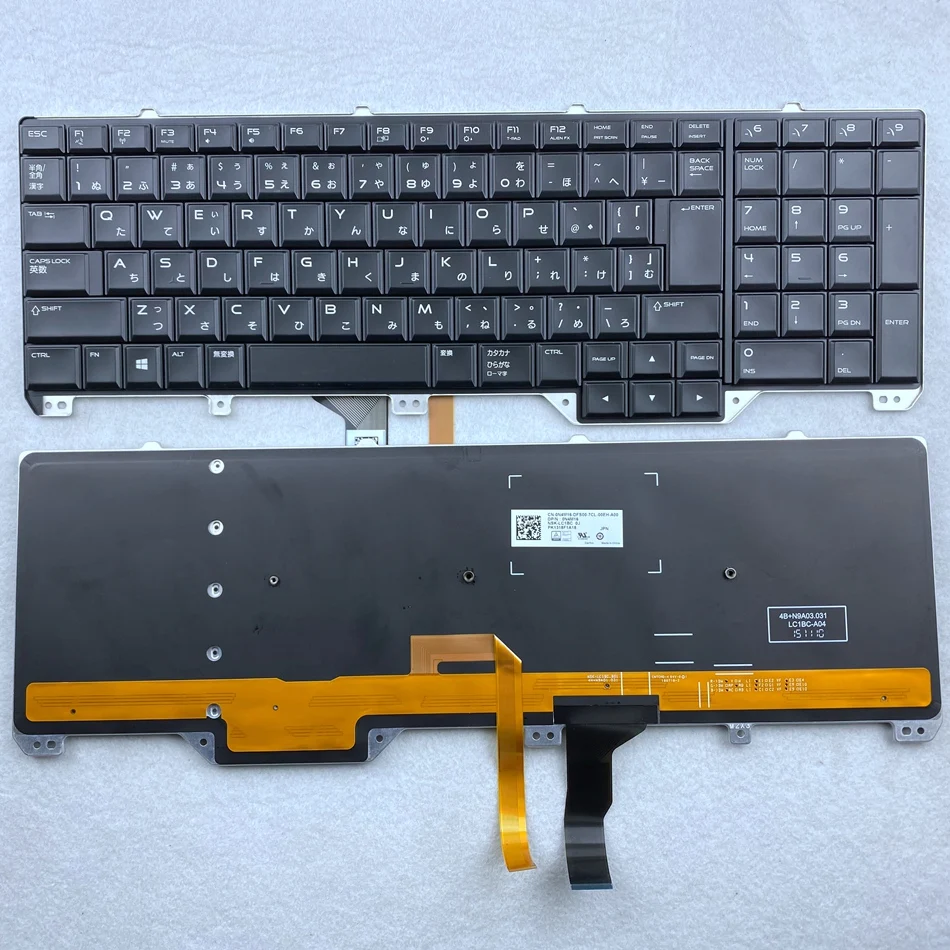 Японская Клавиатура для ноутбука с подсветкой Dell Alienware 17 R2 R3 P43F NSK LC1BC 0J PK1318F1A18 DPN