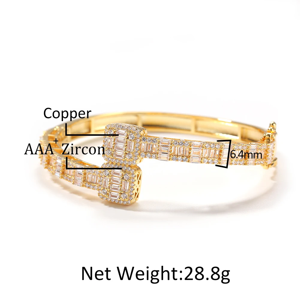 Uwin Baguette CZ Bracelets Mens Bangles Iced Out CZ Gold Silver Color Luxury Box Clasp Drop Shipping
Uwin Baguette CZ Bracelets Mens Bangles Iced Out CZ Gold Silver Color Luxury Box Clasp Drop Shipping