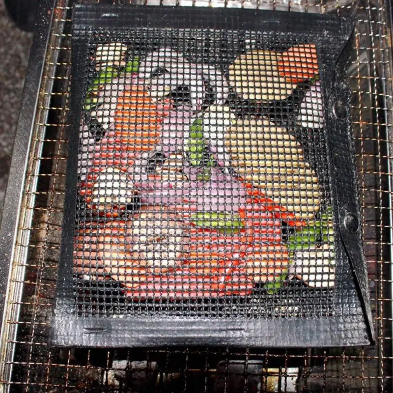 Non-Stick BBQ Mesh Bag High Temperature Resistance Grilling Reusable Grill Net Reusable Outdoor Picnic Tool 
Non-Stick BBQ Mesh Bag High Temperature Resistance Grilling Reusable Grill Net Reusable Outdoor Picnic Tool