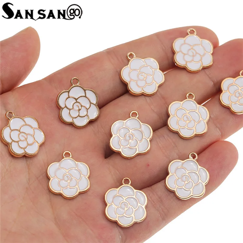 10pcs/lot Black White Enamel Flowers Alloy Charms DIY Bracelet Necklace For Jewelry Making Accessories
10pcs/lot Black White Enamel Flowers Alloy Charms DIY Bracelet Necklace For Jewelry Making Accessories