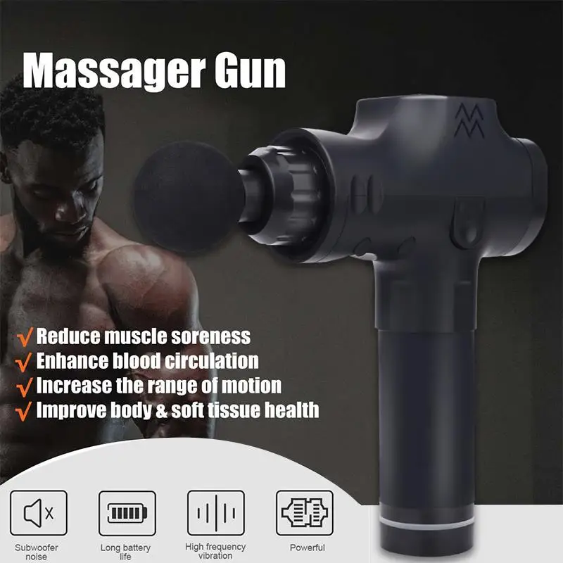 Percussive Massager Gun Vibrating Therapy Device Crossfit Yoga 3 Files Multicolor Body Bodybuilding Massage Body Muscles
Percussive Massager Gun Vibrating Therapy Device Crossfit Yoga 3 Files Multicolor Body Bodybuilding Massage Body Muscles