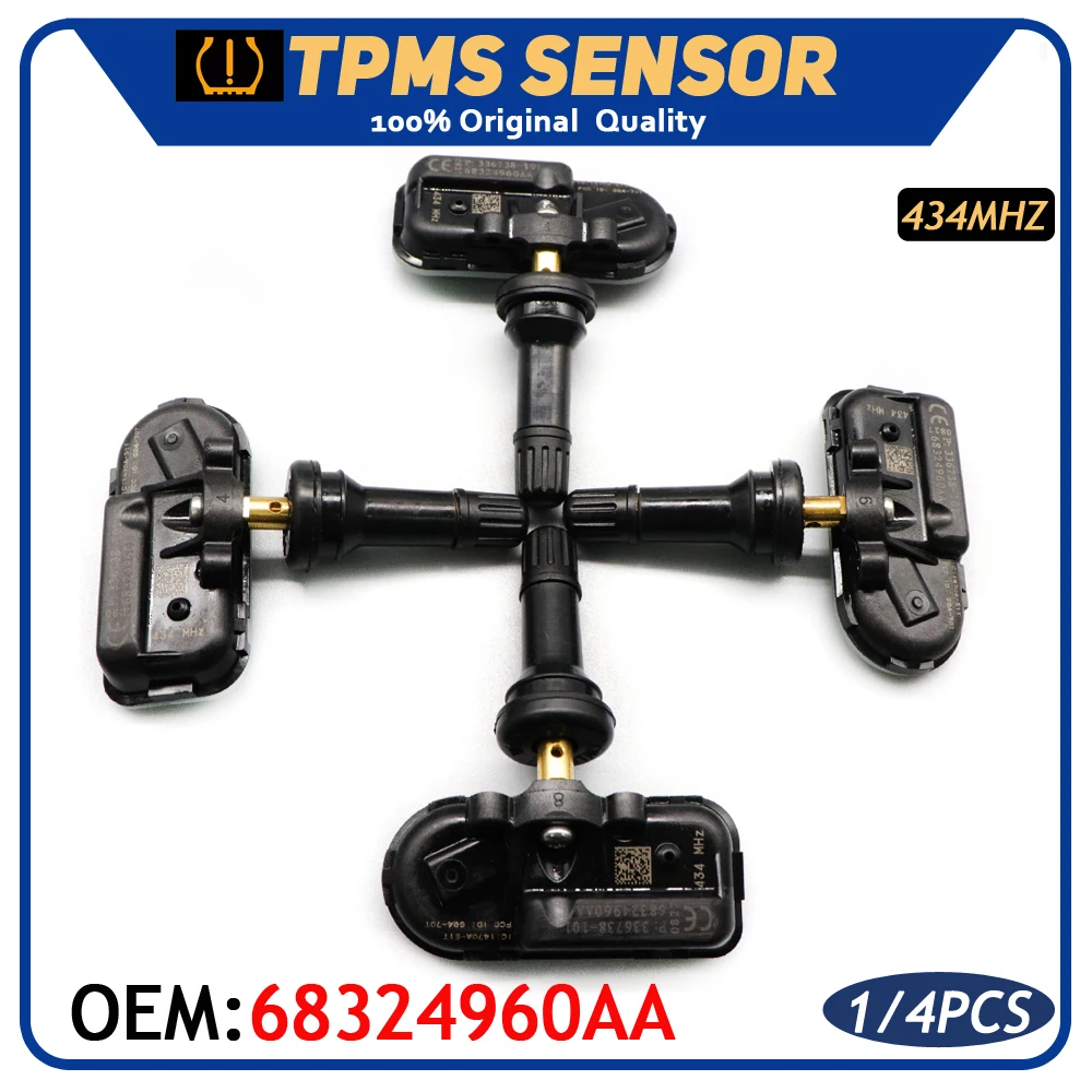 Car TPMS Tire Pressure Sensor Monitor System 68324960AA For Jeep Cherokee RAM 1500 CLASSIC 2500 3500 2014-2020 434Mhz 68157568AA
Car TPMS Tire Pressure Sensor Monitor System 68324960AA For Jeep Cherokee RAM 1500 CLASSIC 2500 3500 2014-2020 434Mhz 68157568AA