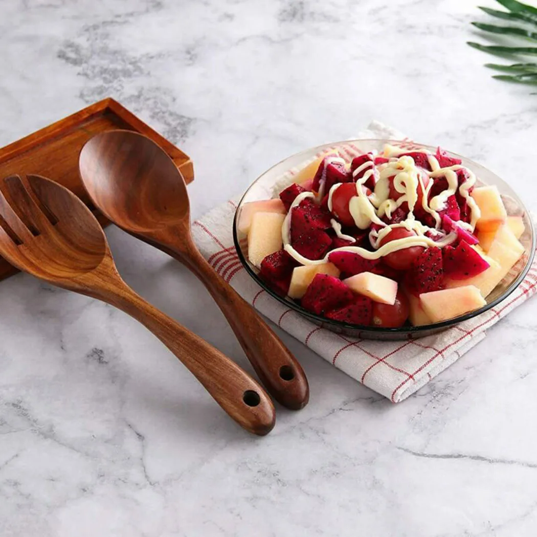 6PCS Teak Wooden Kitchen Cooking Utensils, Non-Stick Spoons And Spatula Kitchen Dining Bar Accessories
6PCS Teak Wooden Kitchen Cooking Utensils, Non-Stick Spoons And Spatula Kitchen Dining Bar Accessories