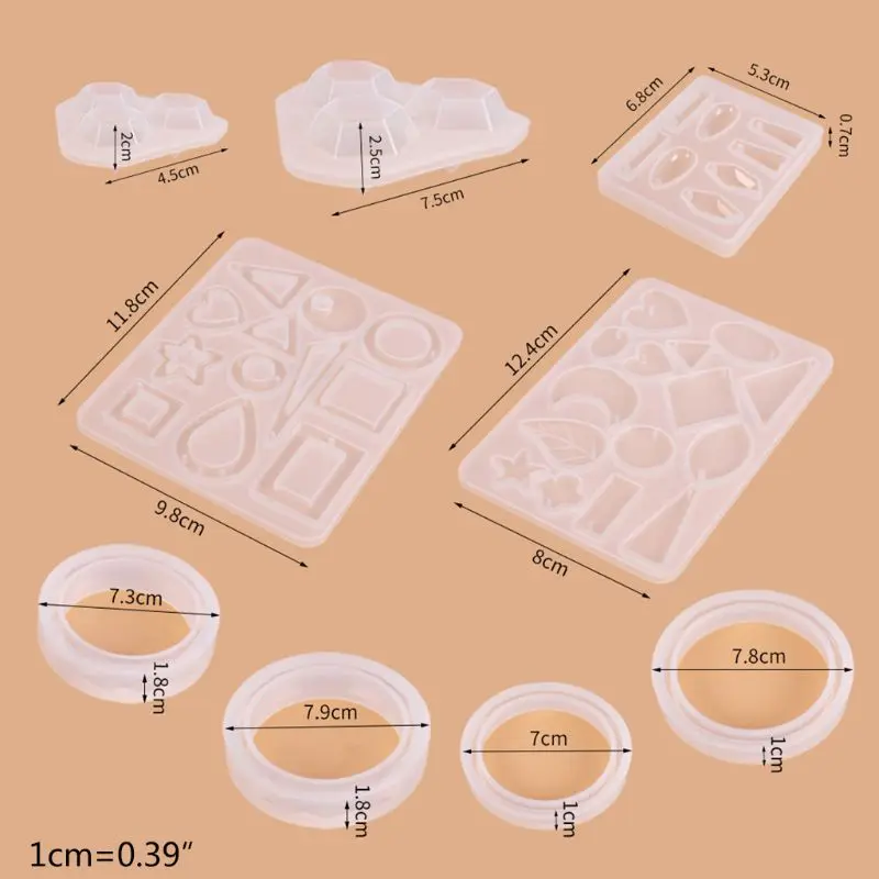 39Pcs Crystal Epoxy Resin Mold Geometric Irregular Earring Pendant Casting Mould
39Pcs Crystal Epoxy Resin Mold Geometric Irregular Earring Pendant Casting Mould