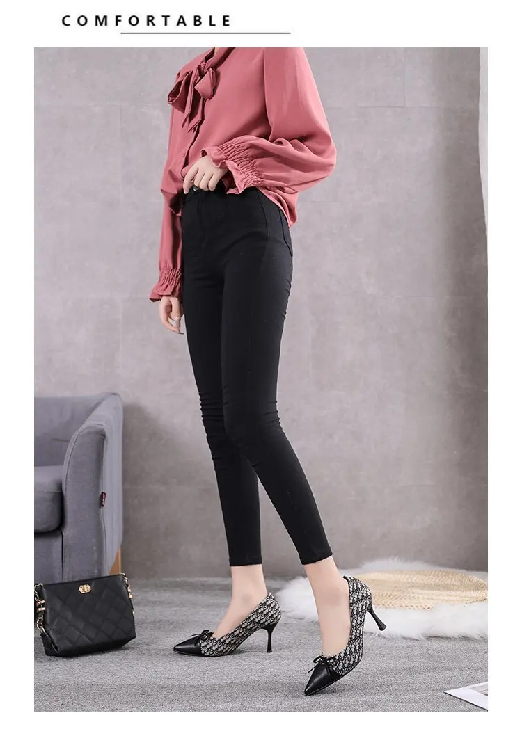 2021 autumn models all-match small fragrant bow, shallow temperament pointed black high heels female stiletto
2021 autumn models all-match small fragrant bow, shallow temperament pointed black high heels female stiletto