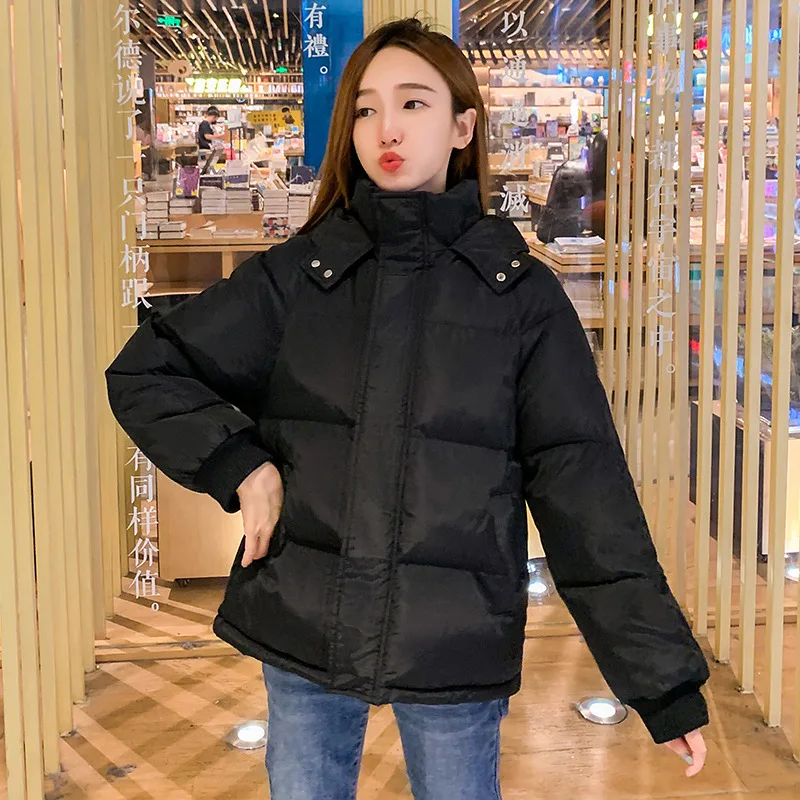 Chic Women Short Winter Jacket Student Hooded Bakery BIO down jacket Oversize Cotton padded Parkas Big Pocket
Chic Women Short Winter Jacket Student Hooded Bakery BIO down jacket Oversize Cotton padded Parkas Big Pocket
