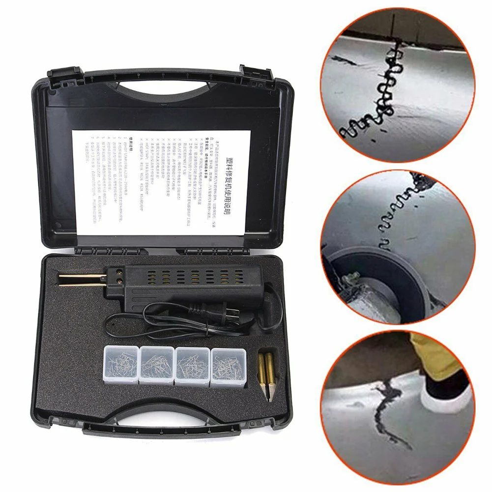 Car Bumper Dashboard Repair Tool Welding Repair Kit Plastic Hot Staplers with 200 Staples
Car Bumper Dashboard Repair Tool Welding Repair Kit Plastic Hot Staplers with 200 Staples